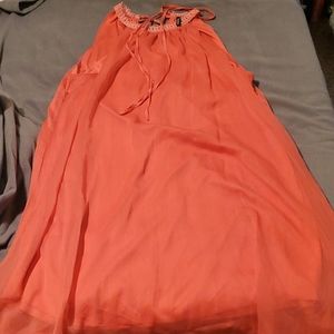 Summer Peach Dress